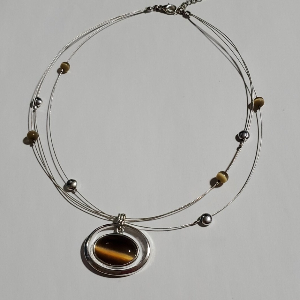 **free with any purchase** Necklace with brown charm